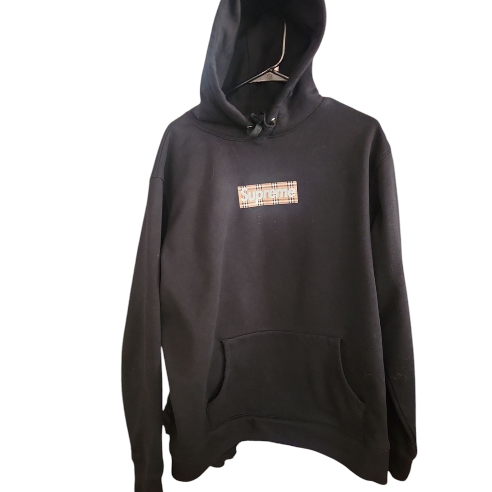 Used Black Supreme Hoodie